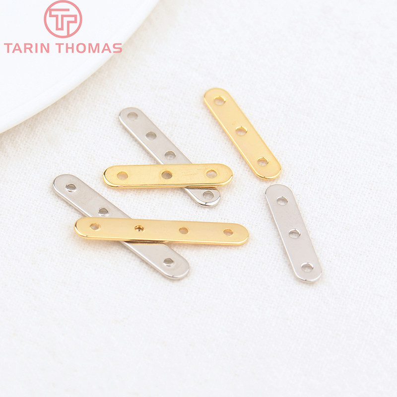 (3120) 20PCS 22x3.6MM 24K zlatne boje mesinga 5 rupa konektor razmaknice perle visoke kvalitete DIY izradu nakita nalazi pribor