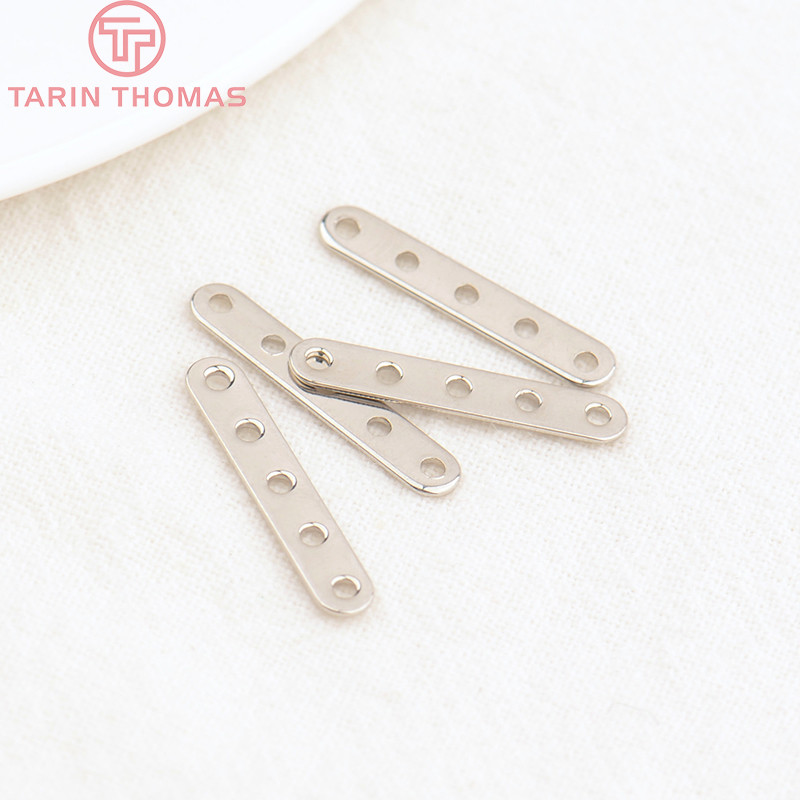 (3120) 20PCS 22x3.6MM 24K zlatne boje mesinga 5 rupa konektor razmaknice perle visoke kvalitete DIY izradu nakita nalazi pribor