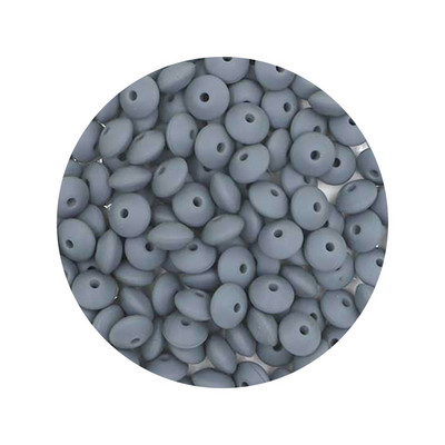 Kovict 50Pcs Χάντρες σιλικόνης 12mm Χάντρες φακής DIY Κρεμαστό με αλυσίδα μωρού πιπίλας Δωρεάν BPA φιλικά προς το περιβάλλον Παιχνίδια μωρού δοντιών