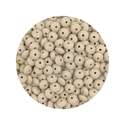 Kovict 50Pcs Χάντρες σιλικόνης 12mm Χάντρες φακής DIY Κρεμαστό με αλυσίδα μωρού πιπίλας Δωρεάν BPA φιλικά προς το περιβάλλον Παιχνίδια μωρού δοντιών