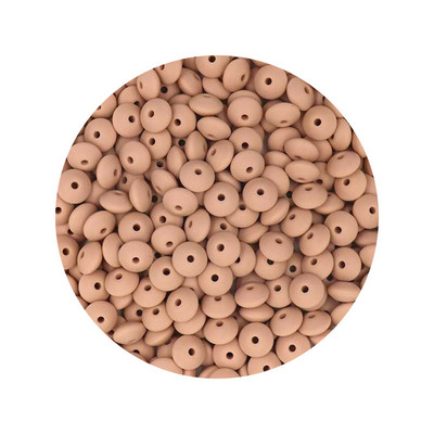 Kovict 50Pcs Χάντρες σιλικόνης 12mm Χάντρες φακής DIY Κρεμαστό με αλυσίδα μωρού πιπίλας Δωρεάν BPA φιλικά προς το περιβάλλον Παιχνίδια μωρού δοντιών