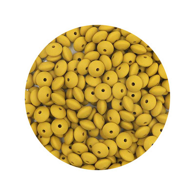 Kovict 50Pcs Χάντρες σιλικόνης 12mm Χάντρες φακής DIY Κρεμαστό με αλυσίδα μωρού πιπίλας Δωρεάν BPA φιλικά προς το περιβάλλον Παιχνίδια μωρού δοντιών