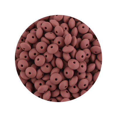 Kovict 50Pcs Χάντρες σιλικόνης 12mm Χάντρες φακής DIY Κρεμαστό με αλυσίδα μωρού πιπίλας Δωρεάν BPA φιλικά προς το περιβάλλον Παιχνίδια μωρού δοντιών