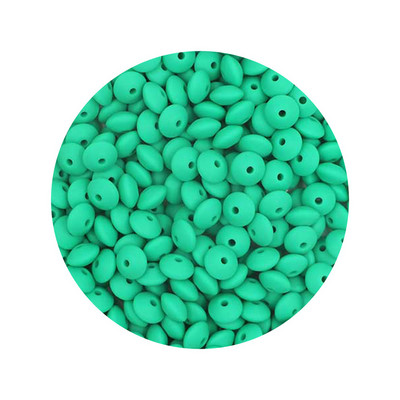 Kovict 50Pcs Χάντρες σιλικόνης 12mm Χάντρες φακής DIY Κρεμαστό με αλυσίδα μωρού πιπίλας Δωρεάν BPA φιλικά προς το περιβάλλον Παιχνίδια μωρού δοντιών