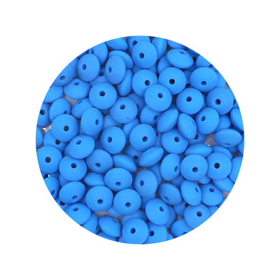 Kovict 50Pcs Χάντρες σιλικόνης 12mm Χάντρες φακής DIY Κρεμαστό με αλυσίδα μωρού πιπίλας Δωρεάν BPA φιλικά προς το περιβάλλον Παιχνίδια μωρού δοντιών