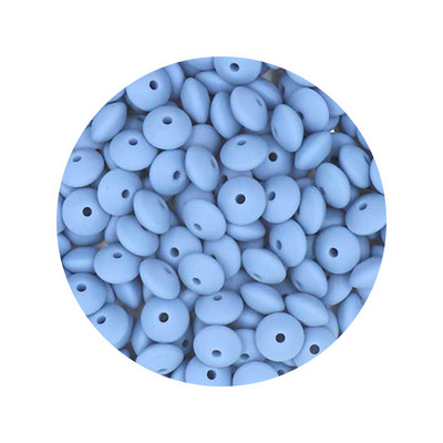 Kovict 50Pcs Χάντρες σιλικόνης 12mm Χάντρες φακής DIY Κρεμαστό με αλυσίδα μωρού πιπίλας Δωρεάν BPA φιλικά προς το περιβάλλον Παιχνίδια μωρού δοντιών