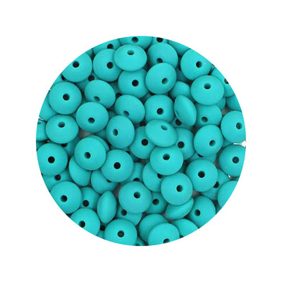 Kovict 50Pcs Χάντρες σιλικόνης 12mm Χάντρες φακής DIY Κρεμαστό με αλυσίδα μωρού πιπίλας Δωρεάν BPA φιλικά προς το περιβάλλον Παιχνίδια μωρού δοντιών