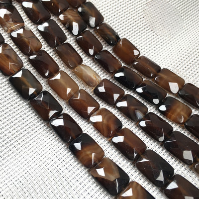 Естествен камък Фасетирана квадратна форма Мъниста Агатови кристали Разпръснати мъниста За изработка на бижута Направи си сам Колие Гривна Аксесоари