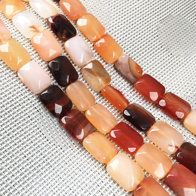 Естествен камък Фасетирана квадратна форма Мъниста Агатови кристали Разпръснати мъниста За изработка на бижута Направи си сам Колие Гривна Аксесоари