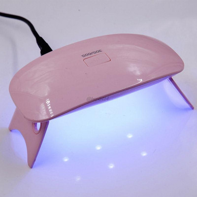 6W Mini UV Dryer Φορητή λάμπα πολυμερισμού με ρητίνη UV 30s 60s Timer Nail Art Manicure Gel dryer USB Charge Jewerly Making Tools