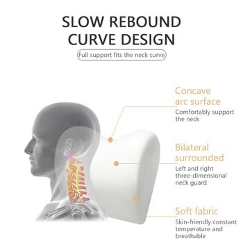 Μαξιλάρι προσκέφαλου λαιμού αυτοκινήτου PU Δερμάτινο μαξιλάρι οσφυϊκής στήριξης λαιμού Relive Pressure Auto Travel Pillow Αξεσουάρ αυτοκινήτου
