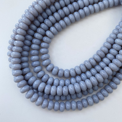 5x8 mm staklena perla ovalnog oblika, šarena razmaknica, visokokvalitetna ogrlica za izradu nakita „uradi sam“