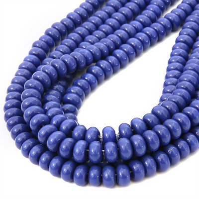 5x8 mm staklena perla ovalnog oblika, šarena razmaknica, visokokvalitetna ogrlica za izradu nakita „uradi sam“