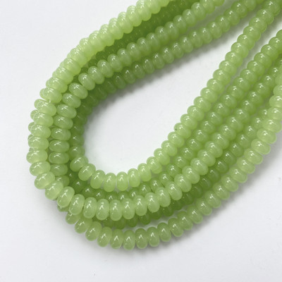 5x8 mm staklena perla ovalnog oblika, šarena razmaknica, visokokvalitetna ogrlica za izradu nakita „uradi sam“