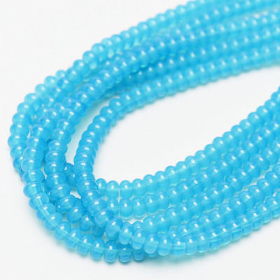 5x8 mm staklena perla ovalnog oblika, šarena razmaknica, visokokvalitetna ogrlica za izradu nakita „uradi sam“