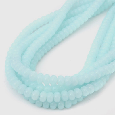 5x8 mm staklena perla ovalnog oblika, šarena razmaknica, visokokvalitetna ogrlica za izradu nakita „uradi sam“