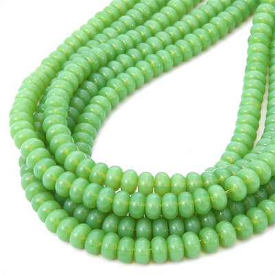 5x8 mm staklena perla ovalnog oblika, šarena razmaknica, visokokvalitetna ogrlica za izradu nakita „uradi sam“