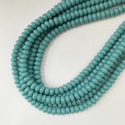 5x8 mm staklena perla ovalnog oblika, šarena razmaknica, visokokvalitetna ogrlica za izradu nakita „uradi sam“