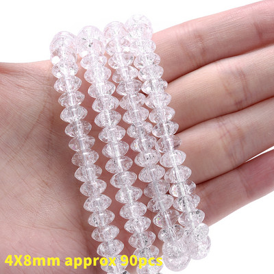 Kvadratne perle od prirodnog kamena Puknuti kristali Dragulj Rasuti odstojnik Kockaste perle za izradu nakita DIY Narukvica Ogrlica Dodaci 6 mm