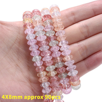 Kvadratne perle od prirodnog kamena Puknuti kristali Dragulj Rasuti odstojnik Kockaste perle za izradu nakita DIY Narukvica Ogrlica Dodaci 6 mm