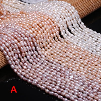 A Freshwater Pearl Roose Beads 36 cm For DIY βραχιόλι σκουλαρίκι κολιέ Αξεσουάρ κοσμημάτων ραπτικής χειροτεχνίας