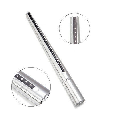 1 vnt metalo profesionalūs juvelyrikos įrankiai įtvaro lazdelės piršto matuoklio žiedo dydžio matavimo JK / JAV dydis, skirtas „pasidaryk pats“ papuošalų dydžio įrankiui