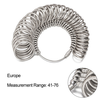 1 vnt metalo profesionalūs juvelyrikos įrankiai įtvaro lazdelės piršto matuoklio žiedo dydžio matavimo JK / JAV dydis, skirtas „pasidaryk pats“ papuošalų dydžio įrankiui