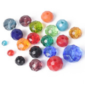 Egyszínű 3x2mm 4x3mm 6x4mm 8x6mm 10x7mm 12x8mm Rondelle csiszolt cseh kristályüveg laza távtartó gyöngyök ékszerkészítéshez barkácsolás