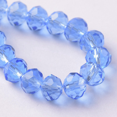 Egyszínű 3x2mm 4x3mm 6x4mm 8x6mm 10x7mm 12x8mm Rondelle csiszolt cseh kristályüveg laza távtartó gyöngyök ékszerkészítéshez barkácsolás