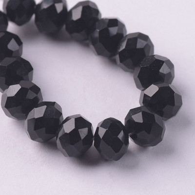Egyszínű 3x2mm 4x3mm 6x4mm 8x6mm 10x7mm 12x8mm Rondelle csiszolt cseh kristályüveg laza távtartó gyöngyök ékszerkészítéshez barkácsolás