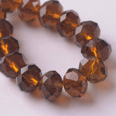 Egyszínű 3x2mm 4x3mm 6x4mm 8x6mm 10x7mm 12x8mm Rondelle csiszolt cseh kristályüveg laza távtartó gyöngyök ékszerkészítéshez barkácsolás
