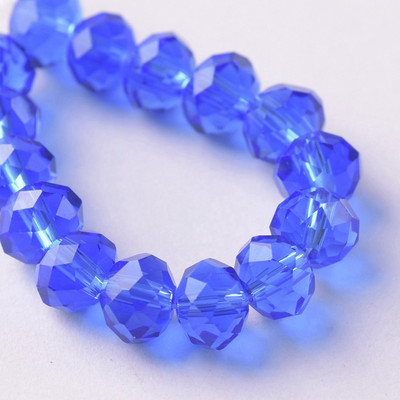 Egyszínű 3x2mm 4x3mm 6x4mm 8x6mm 10x7mm 12x8mm Rondelle csiszolt cseh kristályüveg laza távtartó gyöngyök ékszerkészítéshez barkácsolás