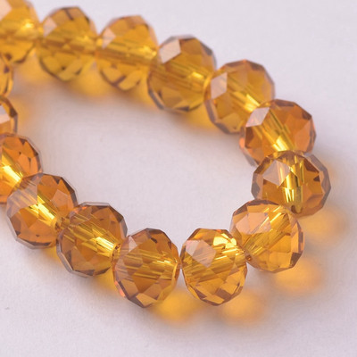 Egyszínű 3x2mm 4x3mm 6x4mm 8x6mm 10x7mm 12x8mm Rondelle csiszolt cseh kristályüveg laza távtartó gyöngyök ékszerkészítéshez barkácsolás