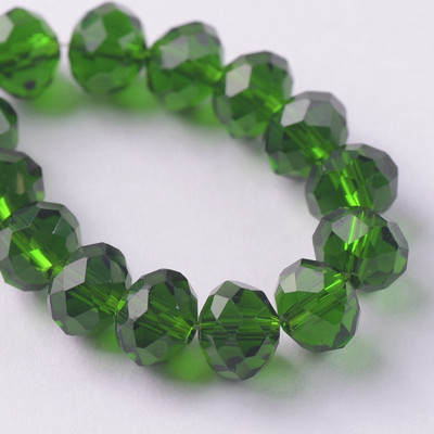 Egyszínű 3x2mm 4x3mm 6x4mm 8x6mm 10x7mm 12x8mm Rondelle csiszolt cseh kristályüveg laza távtartó gyöngyök ékszerkészítéshez barkácsolás