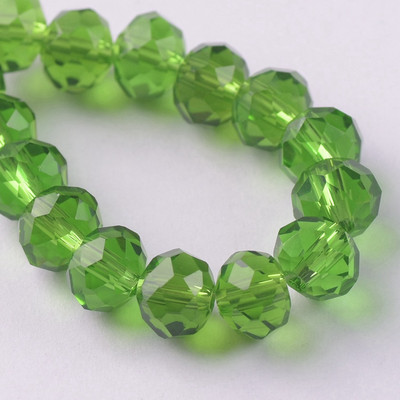 Egyszínű 3x2mm 4x3mm 6x4mm 8x6mm 10x7mm 12x8mm Rondelle csiszolt cseh kristályüveg laza távtartó gyöngyök ékszerkészítéshez barkácsolás