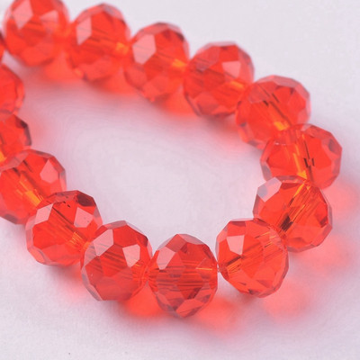 Egyszínű 3x2mm 4x3mm 6x4mm 8x6mm 10x7mm 12x8mm Rondelle csiszolt cseh kristályüveg laza távtartó gyöngyök ékszerkészítéshez barkácsolás