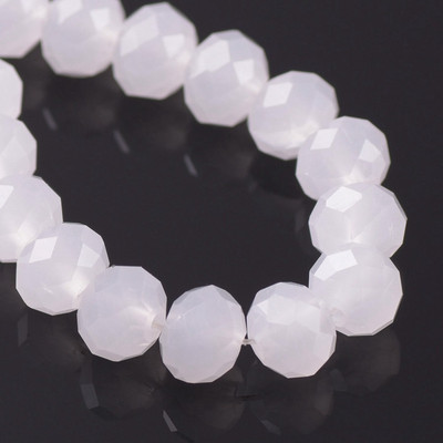 Egyszínű 3x2mm 4x3mm 6x4mm 8x6mm 10x7mm 12x8mm Rondelle csiszolt cseh kristályüveg laza távtartó gyöngyök ékszerkészítéshez barkácsolás