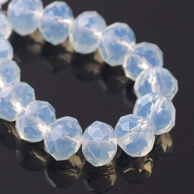 Egyszínű 3x2mm 4x3mm 6x4mm 8x6mm 10x7mm 12x8mm Rondelle csiszolt cseh kristályüveg laza távtartó gyöngyök ékszerkészítéshez barkácsolás
