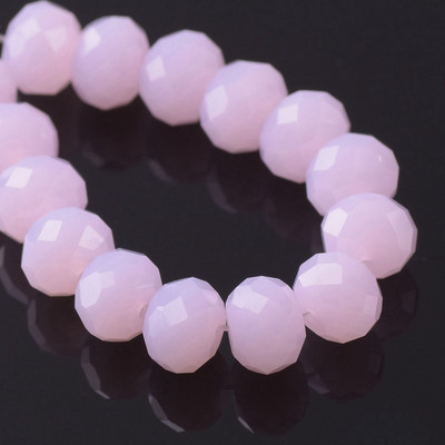 Egyszínű 3x2mm 4x3mm 6x4mm 8x6mm 10x7mm 12x8mm Rondelle csiszolt cseh kristályüveg laza távtartó gyöngyök ékszerkészítéshez barkácsolás