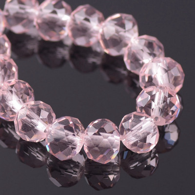 Egyszínű 3x2mm 4x3mm 6x4mm 8x6mm 10x7mm 12x8mm Rondelle csiszolt cseh kristályüveg laza távtartó gyöngyök ékszerkészítéshez barkácsolás