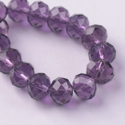 Egyszínű 3x2mm 4x3mm 6x4mm 8x6mm 10x7mm 12x8mm Rondelle csiszolt cseh kristályüveg laza távtartó gyöngyök ékszerkészítéshez barkácsolás