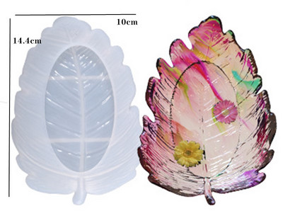 DIY epoksü-tuhatoos vaiguvorm vahtralehe ümmargune ruudukujuline südamekonteiner tuhatoos Valatavad silikoonvormid vaigu kodukaunistamiseks