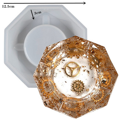 DIY epoksü-tuhatoos vaiguvorm vahtralehe ümmargune ruudukujuline südamekonteiner tuhatoos Valatavad silikoonvormid vaigu kodukaunistamiseks