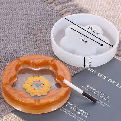 DIY epoksü-tuhatoos vaiguvorm vahtralehe ümmargune ruudukujuline südamekonteiner tuhatoos Valatavad silikoonvormid vaigu kodukaunistamiseks