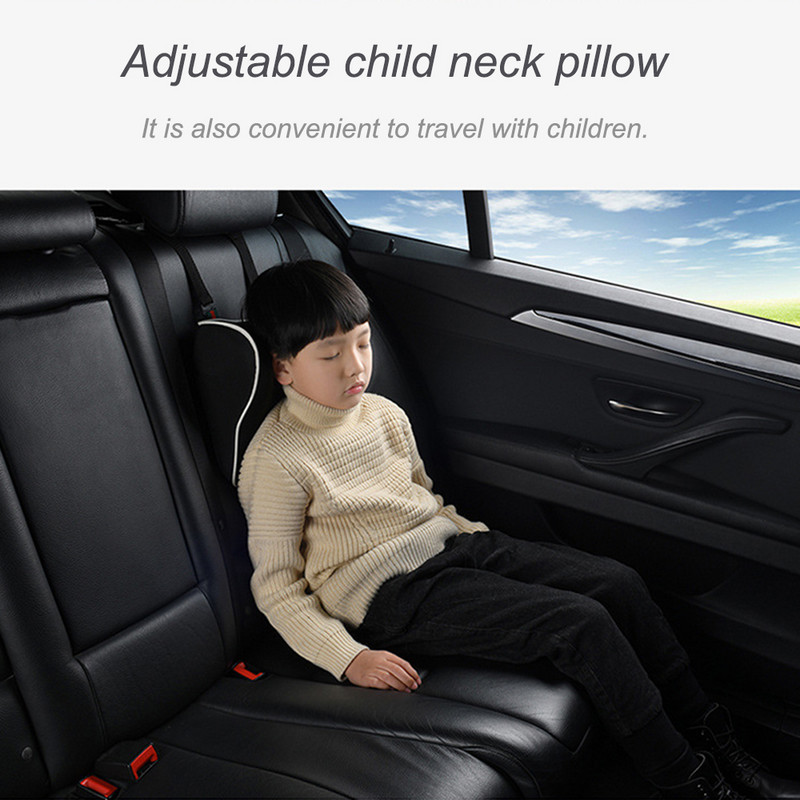 JINSERTA Car Safty Accessories Nyakpárna Állítható fejtámla Automatikus üléstámla utazópárna Audlt Gyermekeknek
