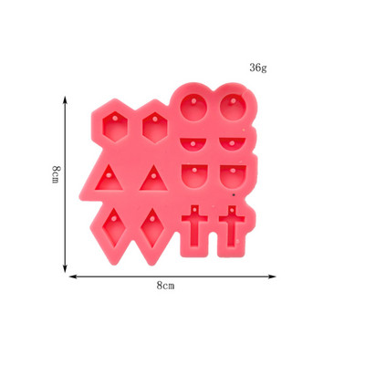 Шпички за уши/форми от смола за обеци Мини сърце Бижута Висулка за обеци Епоксидна силиконова форма Консумативи за изработка на бижута Форма за сърце