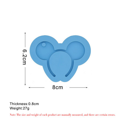 Cartoon Mouse Series szilikon forma gyantához ékszerek öntéséhez medál kulcstartó epoxi gyanta formák szilikon formák műgyanta művészethez