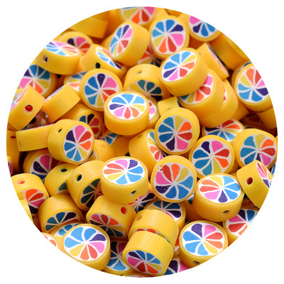 iYOE 30/50/100 kom Mix voćne glinene perle od polimerske gline limun grožđe jabuka jagoda razmaknice perle za izradu narukvice ogrlice