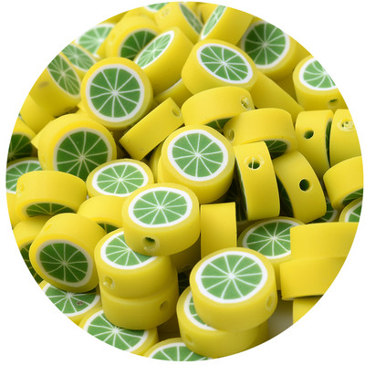 iYOE 30/50/100 kom Mix voćne glinene perle od polimerske gline limun grožđe jabuka jagoda razmaknice perle za izradu narukvice ogrlice