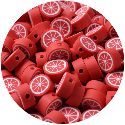 iYOE 30/50/100 kom Mix voćne glinene perle od polimerske gline limun grožđe jabuka jagoda razmaknice perle za izradu narukvice ogrlice